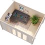 Palmako Ines Holz-Gartenhaus Natur Satteldach Tauchgrundiert 390 cm x 300 cm_2