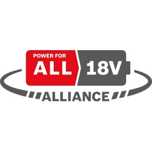 Logo der Power for All 18V Alliance für Bosch Akku-Werkzeuge und -Geräte.