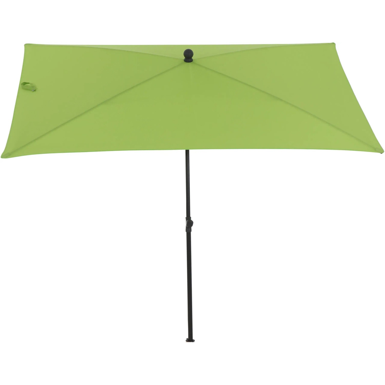 Grüner Siena Garden Marktschirm, 140x210 cm, mit Knickfunktion für optimale Schattenausrichtung.