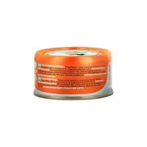 Lucky Lou Katzen-Nassfutter Thunfisch & Lachs, 70g Dose Katzenfutter in Brühe.