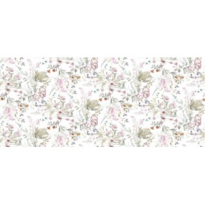 d-c-fix Tischdecke mit zartem Blütenmuster, 150x220 cm, ideal für Küche und Esszimmer.