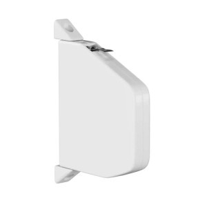 Weißer Bauheld Rollladen Schnurwickler Aufputz Mini mit Einfädelautomatik. Kompaktes Design für Rollladensteuerung.