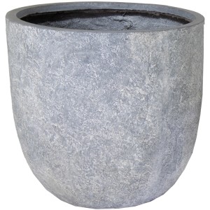 M Collections Pflanztopf Arizona Egg Pot, 62 cm, Washed Grau, für Innen- und Außenbereich.