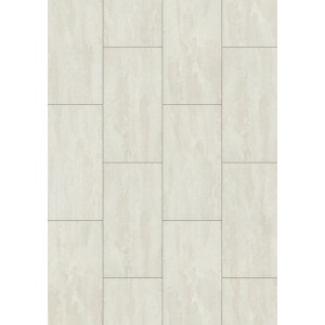 Kronoflooring Laminat Ocean Ice Flow, Steinoptik Fliesenboden, helle Farbe.