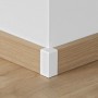 Weiße Parador Außenecke für Sockelleisten SL 3/6/18, Zubehör für Laminat & Parkett.