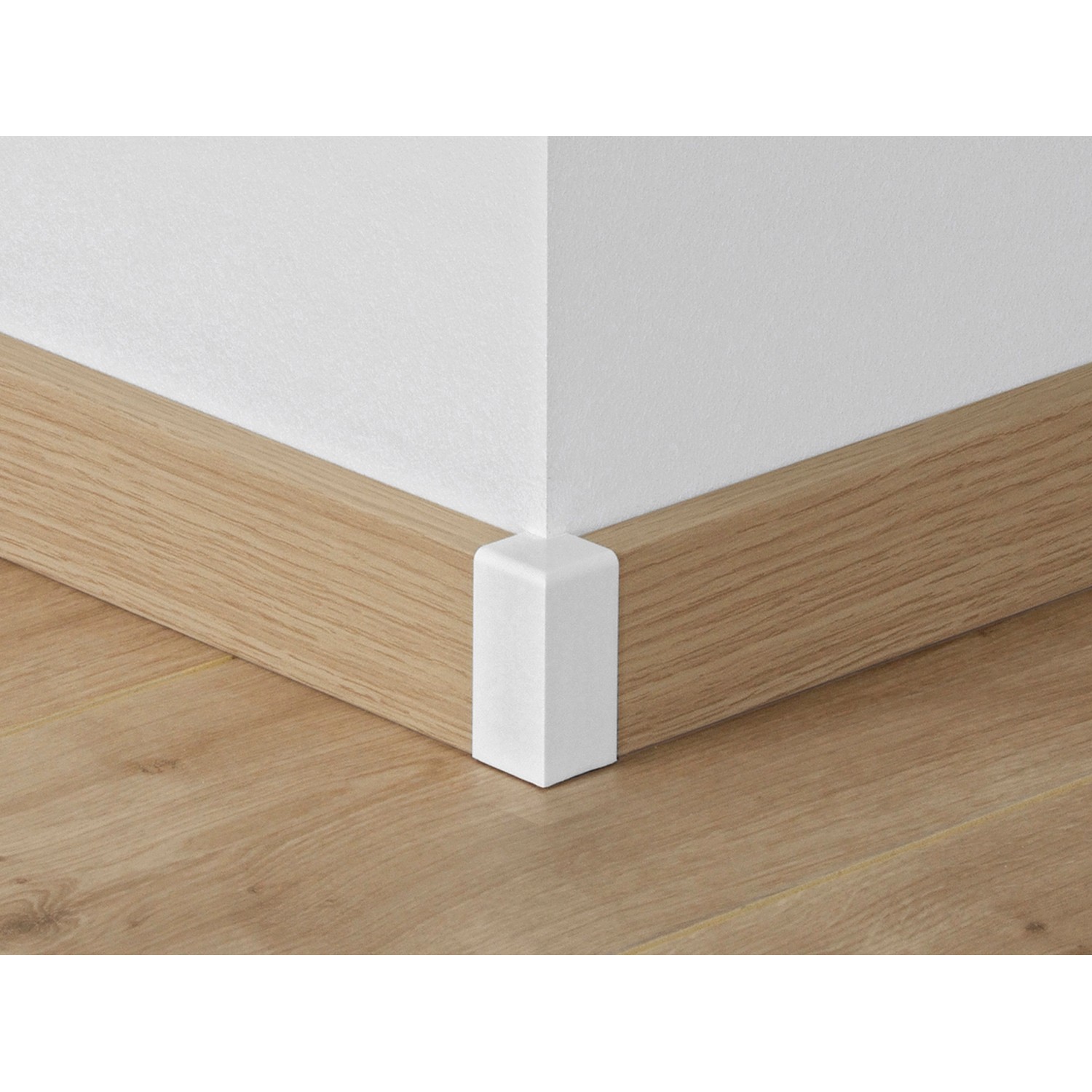Weiße Parador Außenecke für Sockelleisten SL 3/6/18, Zubehör für Laminat & Parkett.
