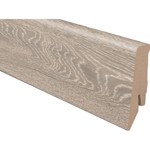Sockelleiste K58C Eiche Hardy, 58 mm hoch, zur einfachen Montage mit Clips.