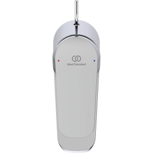 Ideal Standard Ceraflex Waschtischarmatur in Chrom, Aufsicht.