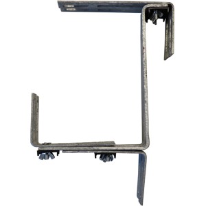 Siena Garden Blumenkastenhalter Gigant, silberfarben, verstellbarer Halter für Blumenkästen.