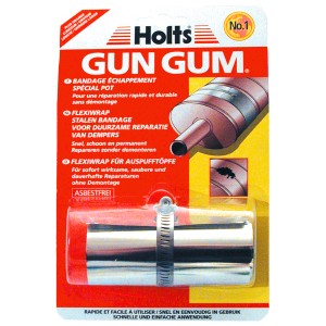 Holts Flexi Wrap Dichtband für Auspufftöpfe zur schnellen Reparatur, Stahlbandage mit Klemme.