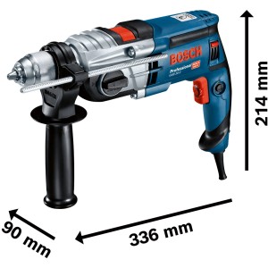 Bosch Professional GSB 20-2 Schlagbohrmaschine mit Zusatzhandgriff und L-Boxx.