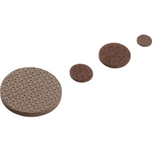 Braunes Filzgleiter-Set, 131-teilig, für Möbel und Oberflächenschutz.