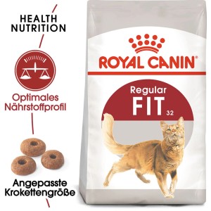 Royal Canin Fit Trockenfutter für aktive Katzen, 10kg Packung.