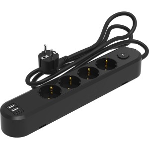 Steckdosenleiste 4-fach mit 65W USB-C/A