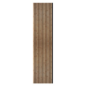 FN Acustico Akustikpaneel aus Zirbenholz mit schmalen Holzlamellen für Wandgestaltung.