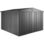 Biohort Metall-Gerätehaus Europa, dunkelgrau-metallic, 8,9 m².