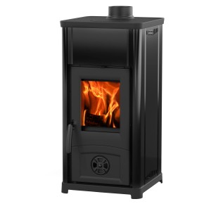 La Nordica Silla Kaminofen Stahl Schwarz 6,6 kW mit Automatik