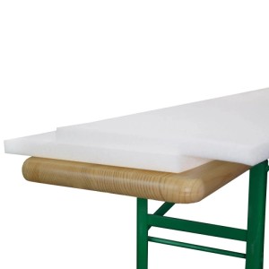 Beautissu Konstanz Schaumstoffrohlinge (2 Stk.) für Bierbänke, 25x220cm, weiß.