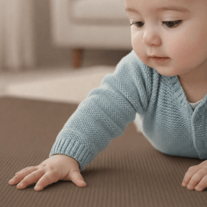 LittleTom Baby & Kinder Puzzlematte 30 x 30 cm 9 Stück Braun