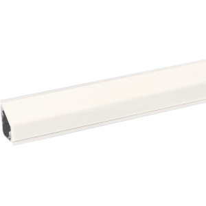 Weiße Kaindl Wandabschlussleiste, 300 cm lang, für Arbeitsplatten.