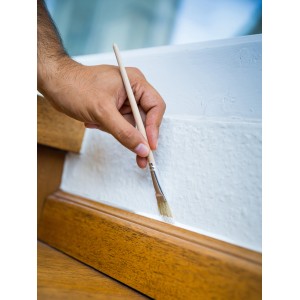 Hand bemalt mit LUX Ausbesserungspinsel. 3er Set Pinsel für Lack- und Ausbesserungsarbeiten.