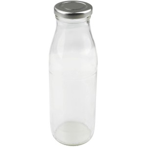 Dr. Oetker Smoothie Flasche, 750ml, aus Glas mit silbernem Deckel. Küchenhelfer für Smoothies, Säfte.