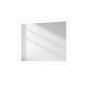Rechteckiger Emke LED Badspiegel 50x60 cm mit weißem Rahmen, Beleuchtung und Anti-Beschlag-Funktion.