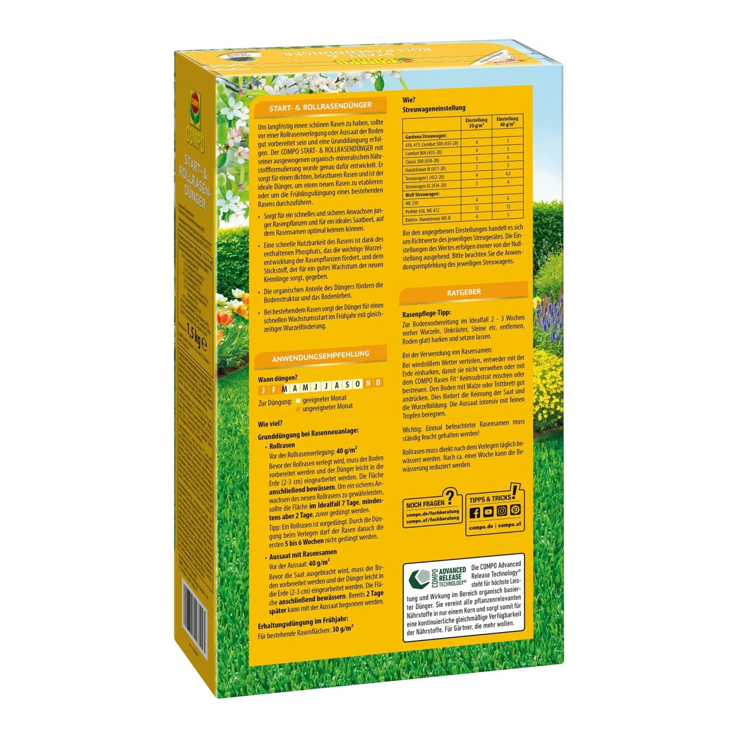 Compo Start-Rasen Langzeit-Dnger 1,5 kg kaufen bei OBI