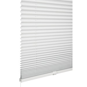 Schöner Wohnen Thermo-Plissee Ella, 80x130 cm, Weiß. Lichtundurchlässiges Plissee für Fenster.