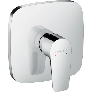 Hansgrohe Talis E Unterputz Brausearmatur in Chrom, Aufputz-Element mit Hebel.