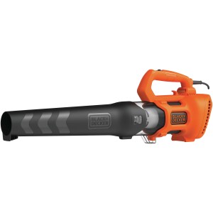 Black+Decker Elektro-Laubbläser BEBL185, 1850 W, Axialgebläse in Schwarz und Orange.