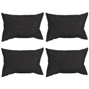 Beo Rückenkissen Deko 4er-Set Anthrazit für Gartenstuhl & Lounge