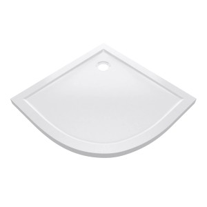 Aurlane Duschtasse Pure, 90x90 cm, rund, weiß, aus Acryl für barrierefreies Duschen.