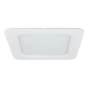 Weißes E2 Elektro Einbaupanel Style Q 145, quadratische LED Deckenleuchte mit CCT Farbwahl.