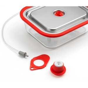 Magic Vac Vakuumierbehälter Free Flach 1,9 l mit Zubehör für Vakuumiergeräte.