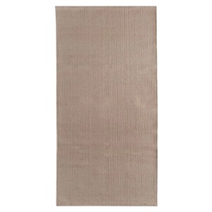 Rechteckiger, schlammfarbener Andiamo Teppich Missouri, 60x120 cm, aus Baumwolle, geeignet für Fußbodenheizung.