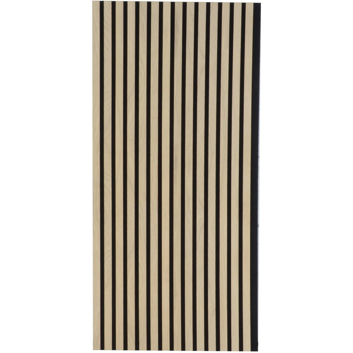FN Acustico Akustikpaneel Eiche Natur, Furnier auf schwarzem Filz, 57,25x240 cm.