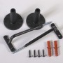Handlaufkonsole Schwarz mit Kunststoffrosette - Handlauf Zubehör 2er Set_4