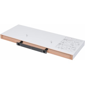 Duraline Wandboard XL4, hochglanz weiß, 60 cm breit, mit Montagebügel zur unsichtbaren Befestigung.