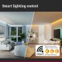 Paulmann Plug & Shine: RGBW LED-Bodeneinbauleuchte mit Zigbee 3.0 Steuerung in Wohnräumen.