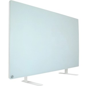 E2 Elektro IR-Heizpaneel Infrae² Smart & Easy Crystal M 500 W mit Milchglasfront und Standfüßen.