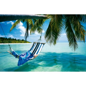 Maxiposter Beach - Hammock 61 cm x 91,5 cm