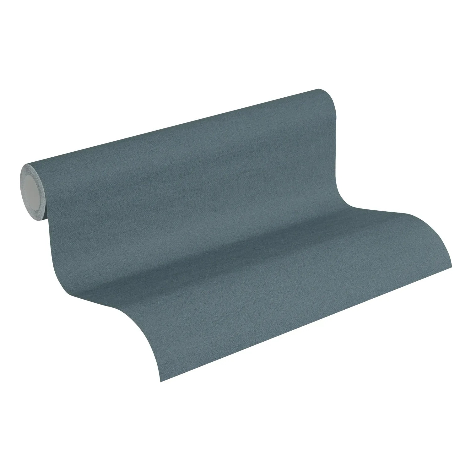 Rolle Vliestapete in Blau mit leichter Struktur, Uni Matt, FSC®-zertifiziert.