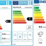 Energieeffizienzlabel für Respekta Backofen, Dunstabzugshaube und Geschirrspüler.