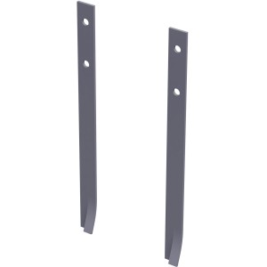 2er-Set Winnetoo Safety Bodenanker aus verzinktem Stahl für Spieltürme.