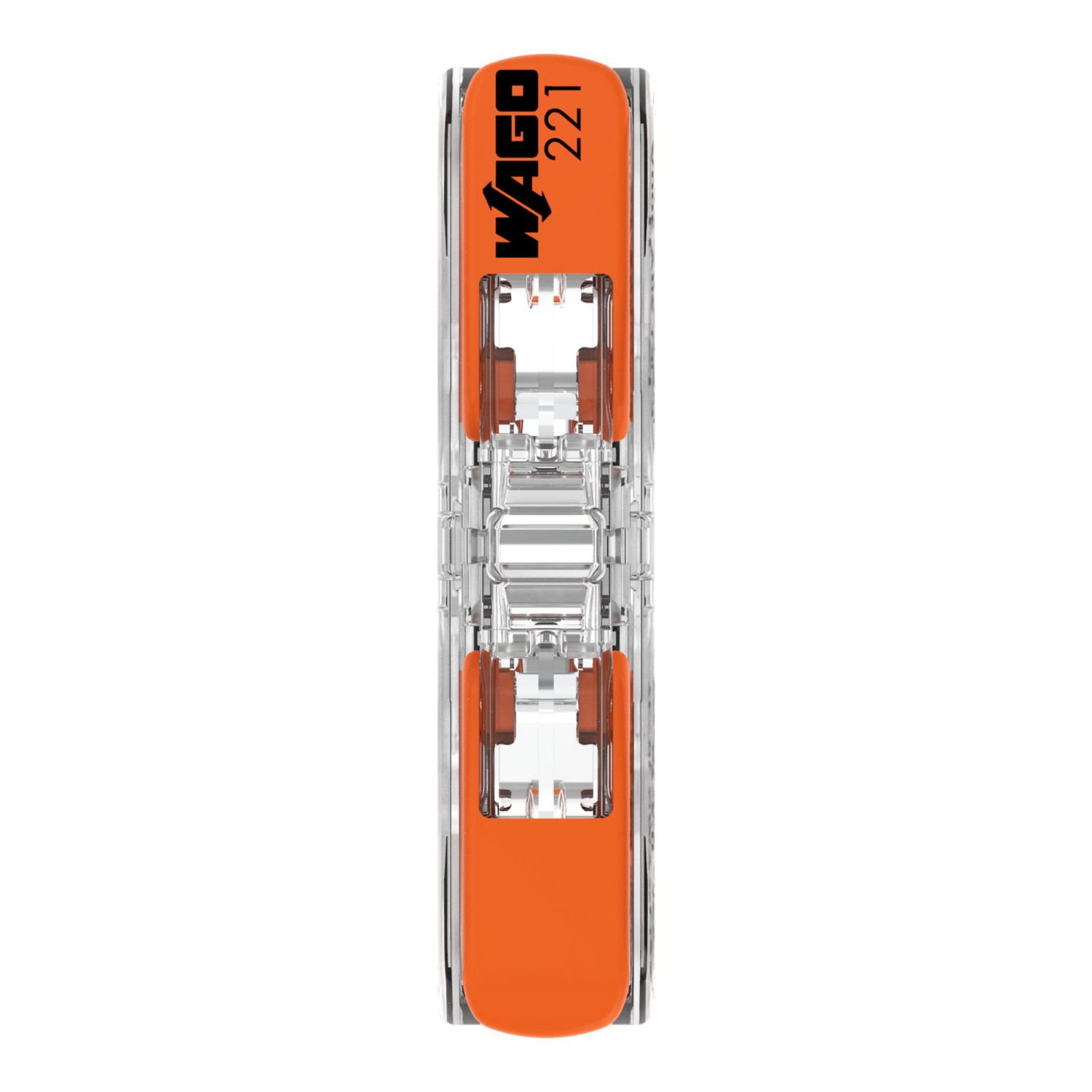 Wago Durchgangsverbinder, transparent, für 0,2-4 mm² Kabel, 10er-Set.