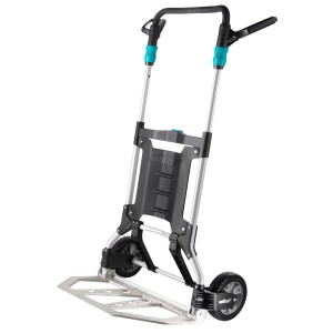 wolfcraft Sackkarre TS 1500 klappbar mit großer Schaufel und ergonomischen Griffen.