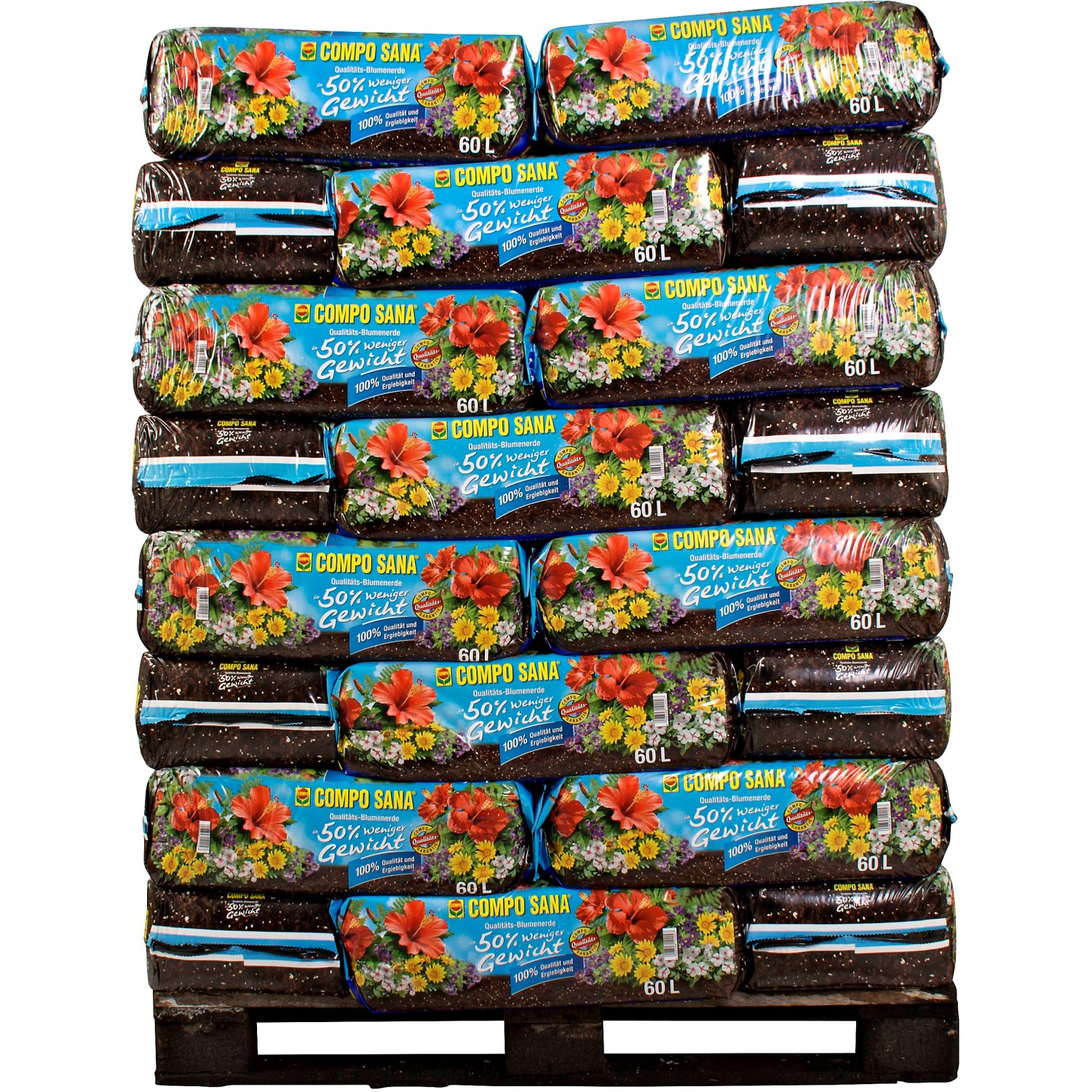 Compo QualitätsBlumenerde ca. 50 weniger Gewicht 2.280 l (48 x 60 l