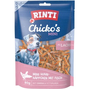 Rinti Hunde-Natursnacks Chicko Mini Lachs-Häppchen 80 g