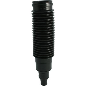 Schwarzer Marley Dunstrohranschluss DN 110/75/50 aus Kunststoff für HT-Rohr.